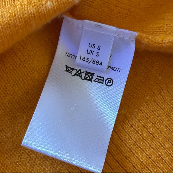 Anthropologie Pilcro Valani Cashmere V Neck Crop Boxy Sweater Size Small Cozy - Picture 7 of 11